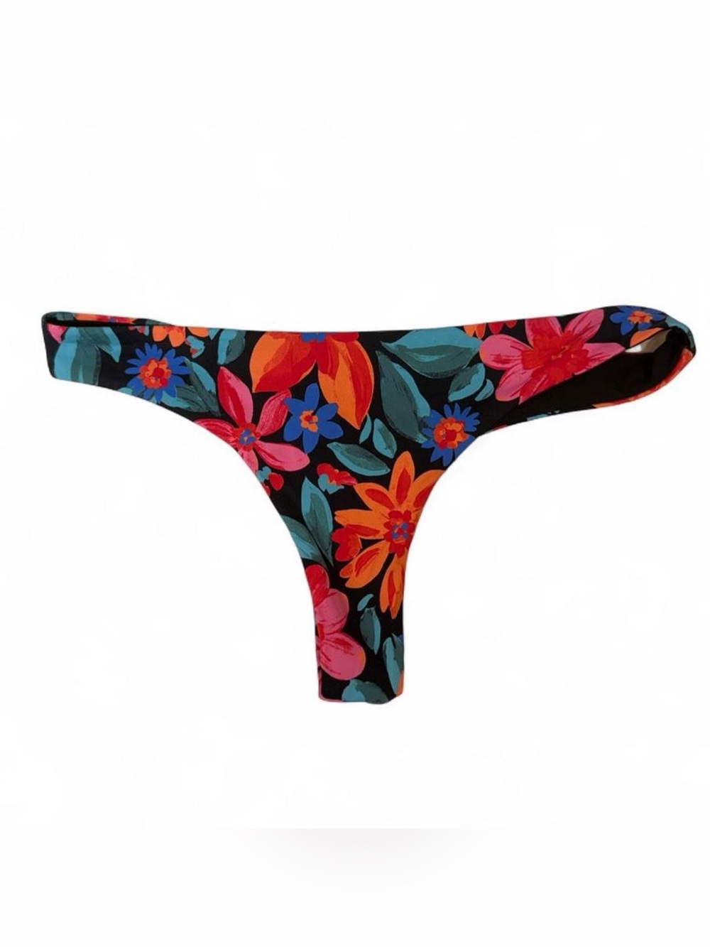 New With Tagd! Roxy Floral Multi-Color Tanga Bikini Bottoms.